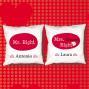 Regalos personalizados: Dise&ntilde;o y decoraci&oacute;n: Pack de cojines personalizados Mr y Mrs right