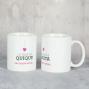Regalos personalizados: Regalos con nombre: Pack de tazas San Valent&iacute;n personalizadas