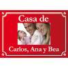 Diseño y decoración: Placa de calle foto personalizada