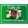 Diseño y decoración: Placa de calle foto personalizada