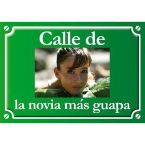 Placa de calle foto personalizada
