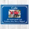 Regalos con fotos: Placa de calle foto personalizada para profe