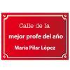 Placa de calle personalizada para profesores: Placa de calle personalizada para profesores
