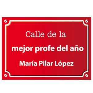 Placa de calle personalizada para profesores