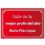 Regalos personalizados: Placa de calle personalizada para profesores: Placa de calle personalizada para profesores