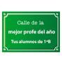 Regalos personalizados: Placa de calle personalizada para profesores: Placa de calle personalizada para profesores