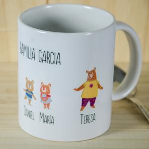 Taza familia Oso personalizado