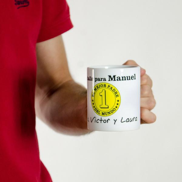 Taza personalizada 'Al mejor padre del mundo'