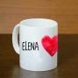 Regalos personalizados: Tazas personalizadas: Taza personalizada coraz&oacute;n