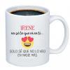 Tazas personalizadas: Taza personalizada emoticono enamorado