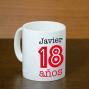 Regalos personalizados: Tazas personalizadas: Taza personalizada para 18 cumplea&ntilde;os