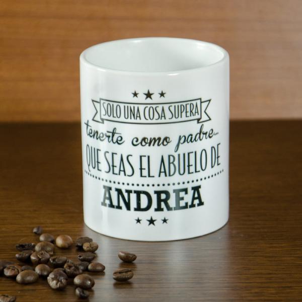 Taza personalizada para el mejor padre y abuelo