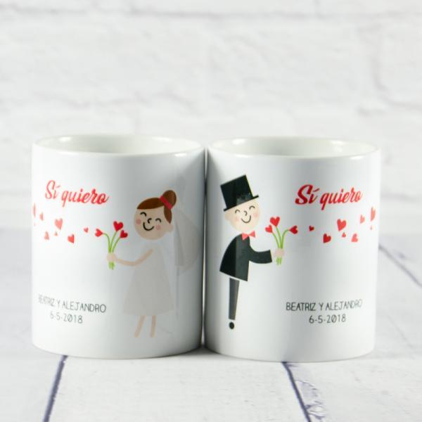 Tazas ¡Si quiero! personalizada