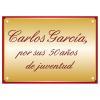 Diseño y decoración: Placa conmemorativa personalizada Diseño y decoración: Placa conmemorativa personalizada