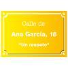 Placa de calle "18 años" personalizada: Placa de calle "18 años" personalizada Placa de calle "18 años" personalizada: Placa de calle "18 años" personalizada