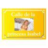 Diseño y decoración: Placa de calle infantil con foto Diseño y decoración: Placa de calle infantil con foto