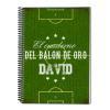 Cuadernos: Cuaderno Balón de Oro personalizado Cuadernos: Cuaderno Balón de Oro personalizado