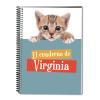 Cuadernos: Cuaderno gato asomado personalizado Cuadernos: Cuaderno gato asomado personalizado