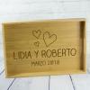 Diseño y decoración: Bandeja grabada para pareja Diseño y decoración: Bandeja grabada para pareja