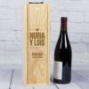 Regalos con nombre: Caja botella de vino para aniversarios Regalos con nombre: Caja botella de vino para aniversarios