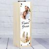 Regalos con fotos: Caja botella de vino personalizada corazones Regalos con fotos: Caja botella de vino personalizada corazones