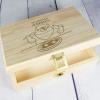 Regalos con nombre: Caja de madera personalizada osito Regalos con nombre: Caja de madera personalizada osito