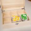 Regalos con nombre: Caja de té de madera grabada Regalos con nombre: Caja de té de madera grabada