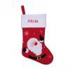Diseño y decoración: Calcetín Navideño rojo bordado Diseño y decoración: Calcetín Navideño rojo bordado