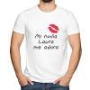 Camisetas personalizadas: Camiseta mi novia me adora personalizada Camisetas personalizadas: Camiseta mi novia me adora personalizada