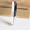 Joyas personalizadas: Colgante barra vertical grabada Joyas personalizadas: Colgante barra vertical grabada