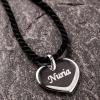 Joyas personalizadas: Colgante corazón de plata grabado Joyas personalizadas: Colgante corazón de plata grabado
