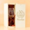 Cristalería personalizada: Copa de vino grabada para cumpleaños Cristalería personalizada: Copa de vino grabada para cumpleaños