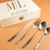 Cubiertos personalizados: Cubertería personalizada con monograma Cubiertos personalizados: Cubertería personalizada con monograma
