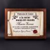 Diseño y decoración: Diploma pergamino a la mejor madre Diseño y decoración: Diploma pergamino a la mejor madre
