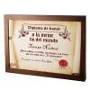 Diseño y decoración: Diploma pergamino a la mejor tía Diseño y decoración: Diploma pergamino a la mejor tía