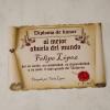 Diseño y decoración: Diploma pergamino al mejor abuelo Diseño y decoración: Diploma pergamino al mejor abuelo