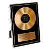 Diseño y decoración: Disco de oro personalizado con marco Diseño y decoración: Disco de oro personalizado con marco