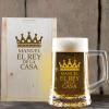 Cristalería personalizada: Jarra de cerveza "El rey de la casa" con estuche Cristalería personalizada: Jarra de cerveza "El rey de la casa" con estuche