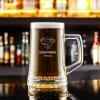 Cristalería personalizada: Jarra de cerveza Superpadre grabada Cristalería personalizada: Jarra de cerveza Superpadre grabada