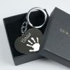 Llaveros personalizados: Llavero corazón personalizado 'Huella' Llaveros personalizados: Llavero corazón personalizado 'Huella'