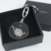 Llaveros personalizados: Llavero de plata con el dibujo de tu hijo grabado Llaveros personalizados: Llavero de plata con el dibujo de tu hijo grabado