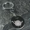 Llaveros personalizados: Llavero de plata con el dibujo de tu hijo grabado Llaveros personalizados: Llavero de plata con el dibujo de tu hijo grabado