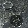 Llaveros personalizados: Llavero de plata firmas grabadas Llaveros personalizados: Llavero de plata firmas grabadas