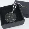 Llaveros personalizados: Llavero de plata firmas grabadas Llaveros personalizados: Llavero de plata firmas grabadas