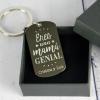 Llaveros personalizados: Llavero personalizado Eres una mamá genial Llaveros personalizados: Llavero personalizado Eres una mamá genial