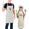 Regalos bordados: Pack de delantal BIO bordado padre e hijo Regalos bordados: Pack de delantal BIO bordado padre e hijo