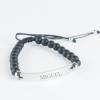 Joyas personalizadas: Pulsera con bolitas y chapa grabada Joyas personalizadas: Pulsera con bolitas y chapa grabada