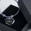 Joyas personalizadas: Pulsera corazón de plata personalizada Joyas personalizadas: Pulsera corazón de plata personalizada
