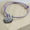 Joyas personalizadas: Pulsera corazón de plata personalizada Joyas personalizadas: Pulsera corazón de plata personalizada