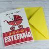 Tarjetas personalizadas: Tarjeta personalizada para nacimientos Tarjetas personalizadas: Tarjeta personalizada para nacimientos
